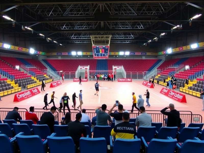 Indian handball stadium in Champion Handball India